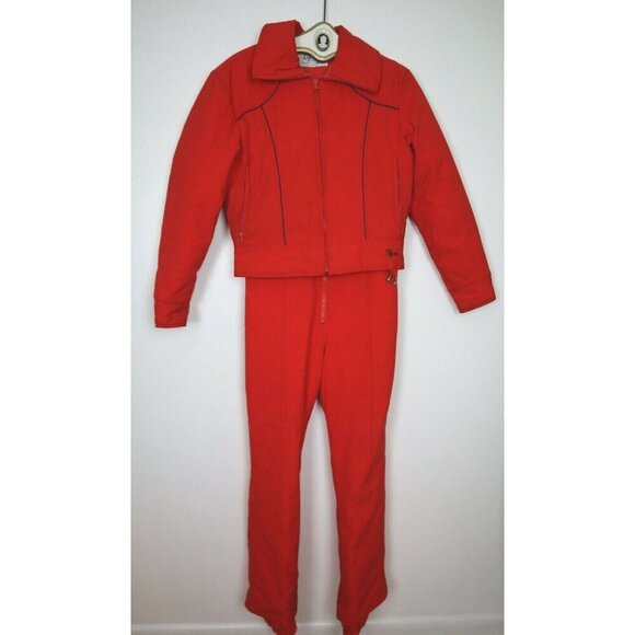 VINTAGE DITRANI SNOWSUIT BIB PANTS & COAT - CANADA - SIZE 32 PANTS SIZE 40 COAT - Picture 1 of 12